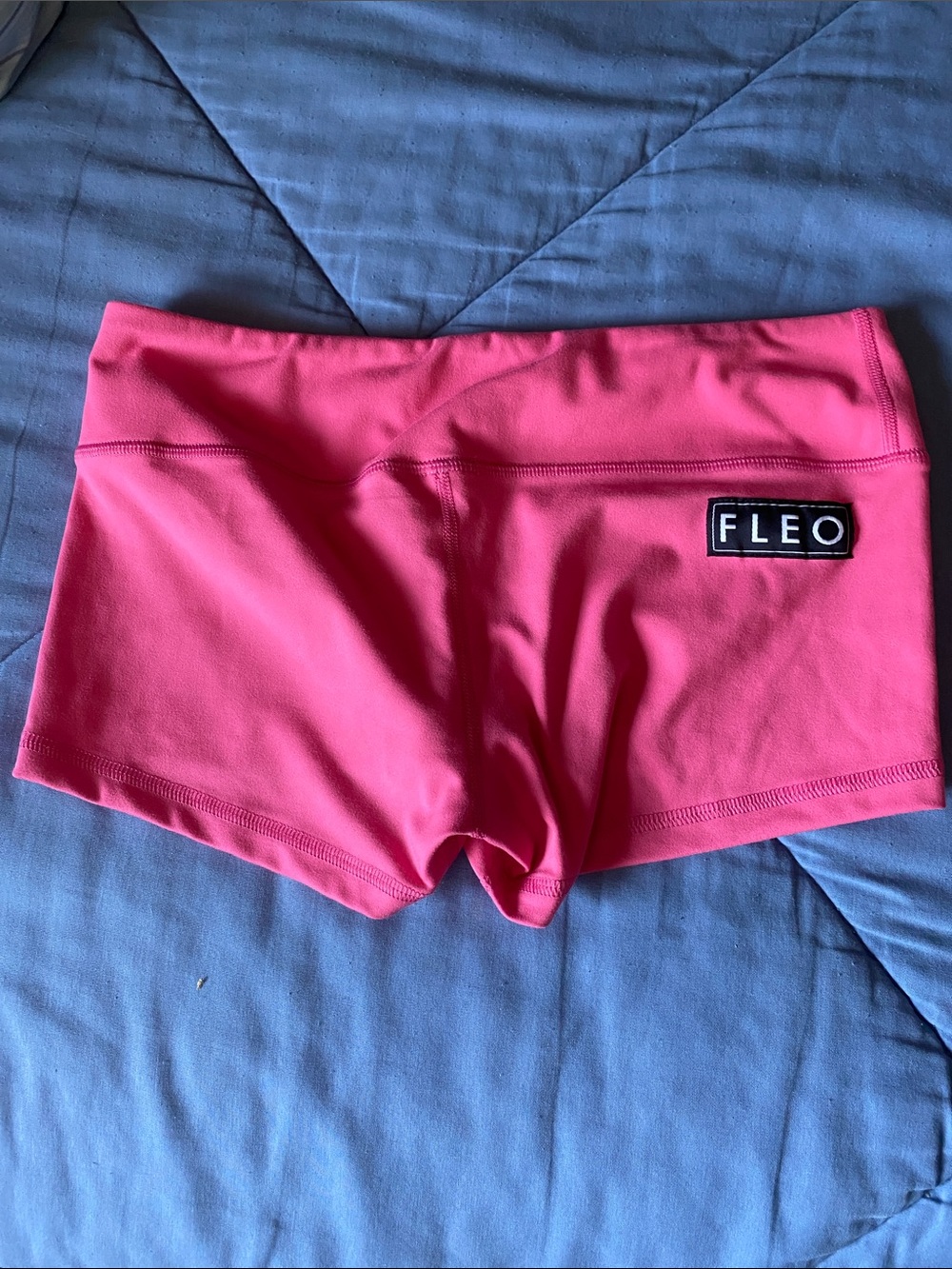 Fleo Women's Bright Pink Athletic Booty Shorts